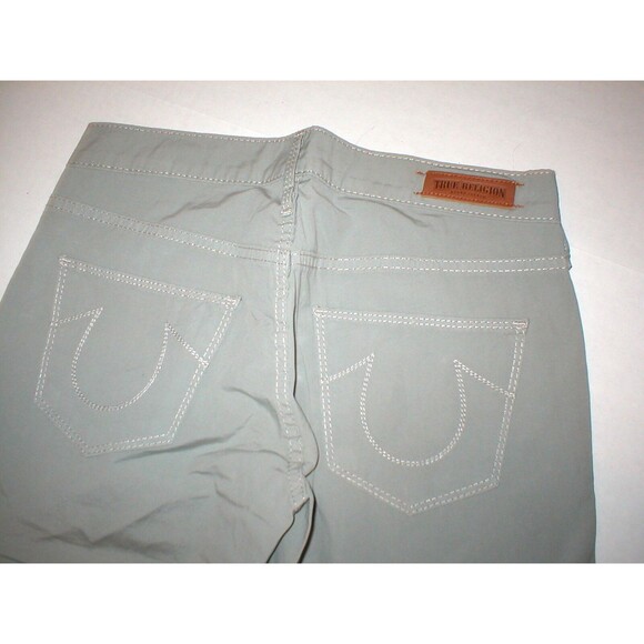 New Womens True Religion Brand Jeans NWT 24 Brianna Boyfriend Poplin Gray Griffi - Picture 7 of 10